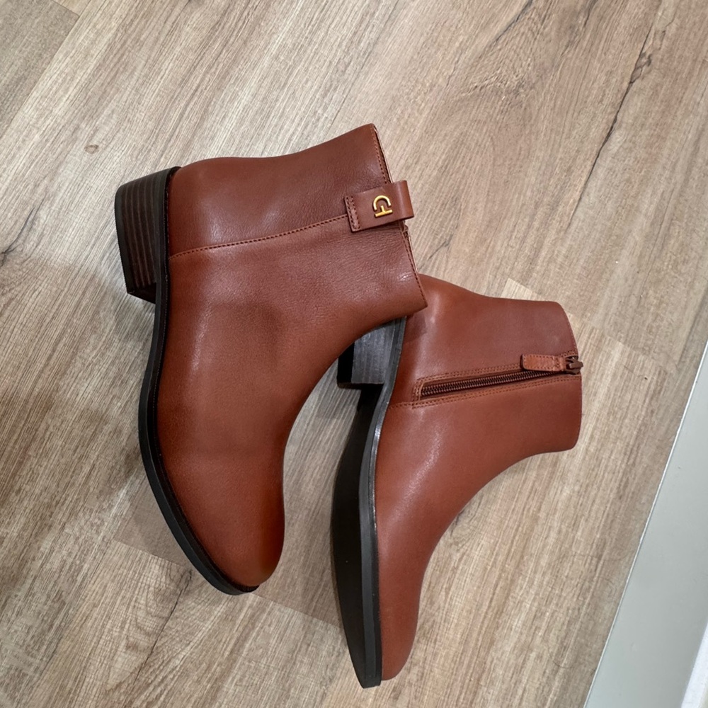 Cole Haan Brown Leather Ankle Boots